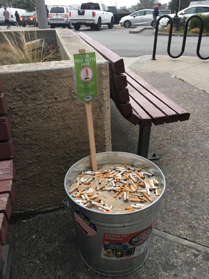 cigarette butt bucket