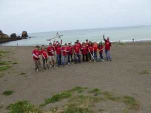 B of A beach cleanup