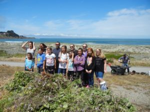 East Bay Girl Scout Troop habitat restoration group