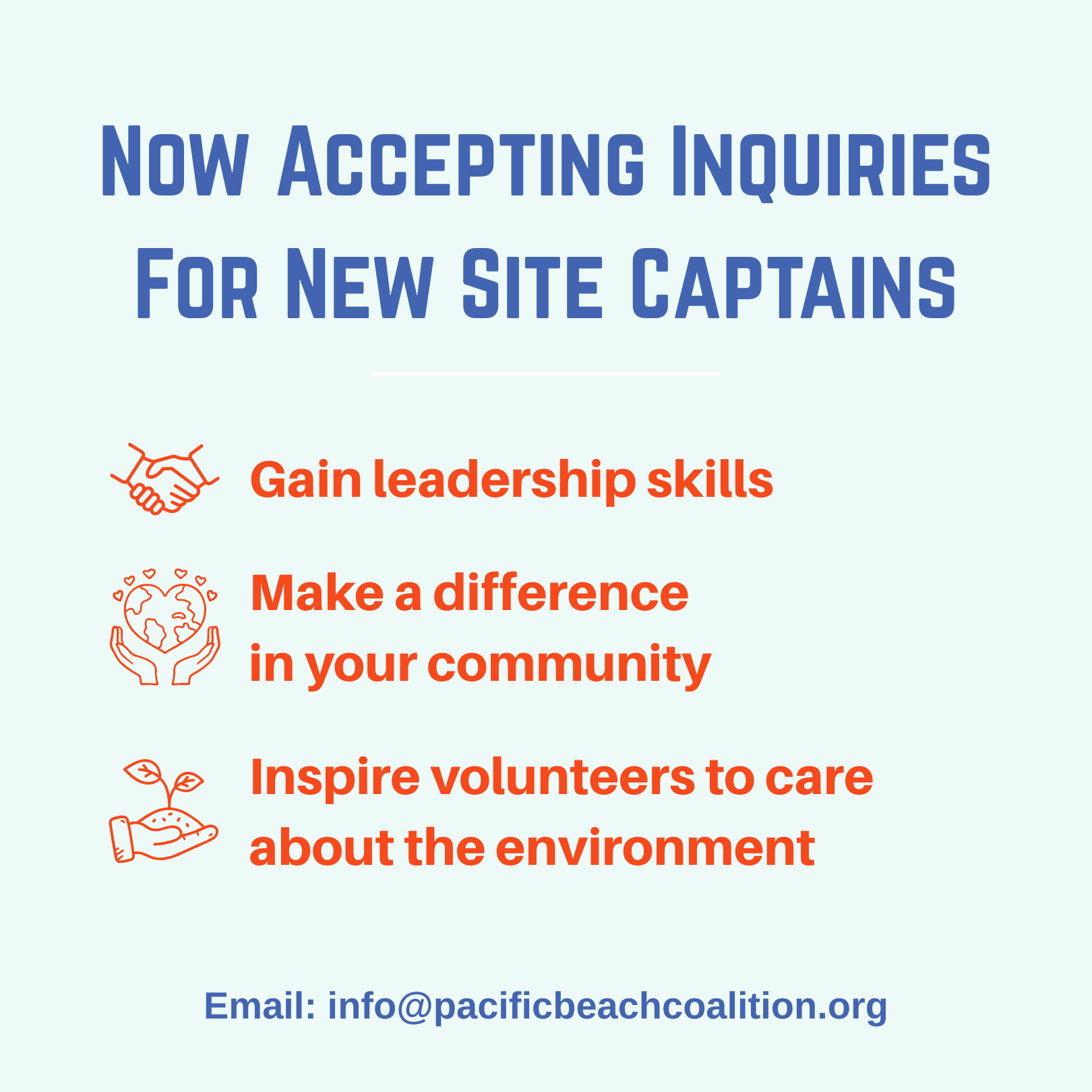 Site captains wanted