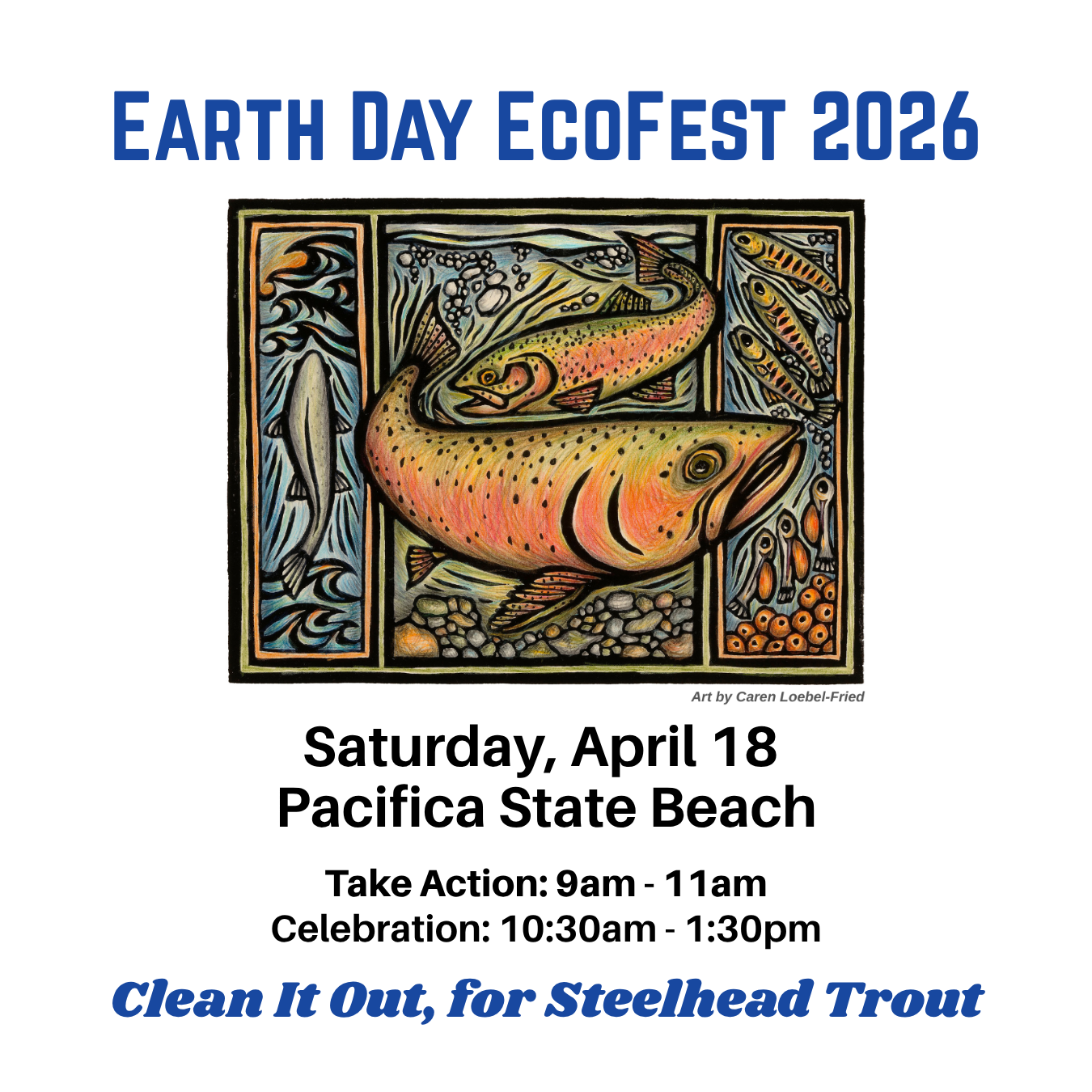 Earth Day of Action and EcoFest 2026 poster
