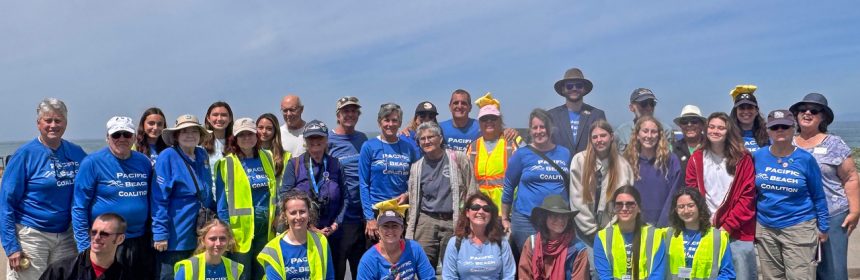 A group of Pacific Beach Coalition members stand together at EcoFest 2026